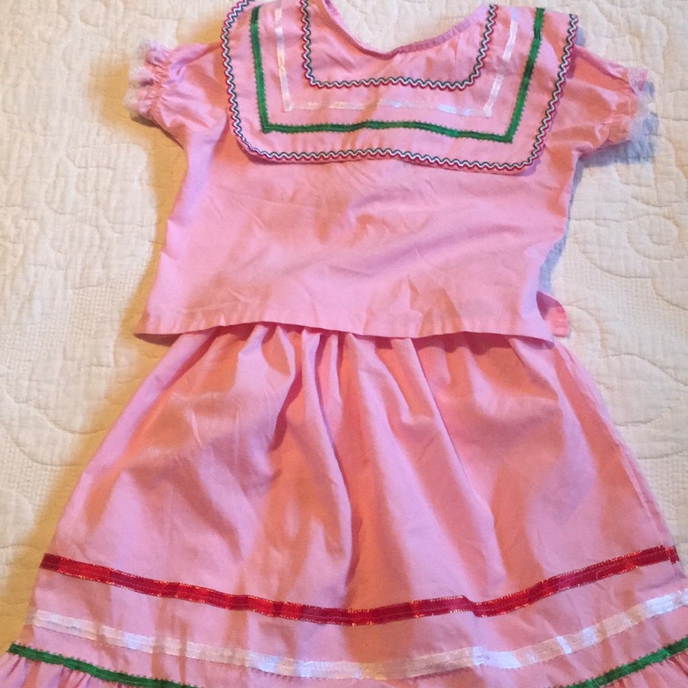 Traditional handmade skirt and blouse